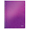 Carnet de notes WOW 4638 LEITZ, format A4, quadrillé, violet