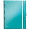 Carnet de notes WOW Be Mobile 4645 LEITZ, format A4, quadrillé, bleu pétrole