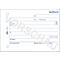 Carnet de reçus Avery® Zweckform 1255, format paysage A6, TVA incluse, avec 1 feuille de papier bleu, perforé et poinçonné, Ange Bleu, blanc, 100 feuilles