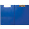 Carpeta con clip MAUL, DIN A4, con clip metálico, portabolígrafos, 319 x 229 x 13 mm, cartón con cubierta de lámina, azul