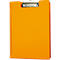 Carpeta con clip MAUL, DIN A4, con clip metálico, portabolígrafos, 319 x 229 x 13 mm, cartón con cubierta de lámina, naranja
