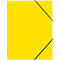 Carpeta Pagna con 3 solapas y banda elástica, A4, PP, amarillo