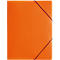 Carpeta Pagna con 3 solapas y banda elástica, A4, PP, naranja