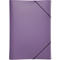 Carpeta Pagna con 3 solapas y banda elástica, A4, PP, púrpura