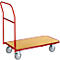 Carro de plataforma Carro de plataforma con asa de empuje, L 960 x A 450 mm, capacidad de carga 200 kg, rojo