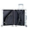 Carro para maletas de viaje, aluminio, ancho 400 x fondo 200 x alto 540 mm, sistema telescópico, cerraduras TSA, con ruedas