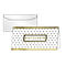 Carte cadeau Sigel 'Golden Glimmer', format DIN long, 210 x 105 mm, texte intérieur, avec enveloppes transparentes, carton brillant avec gaufrage doré, 10 pièces