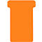Cartes à fente en T, format 2, L 48 x H 85 mm, pour éléments de panneau 63/48 mm, étiquetables, papier certifié FSC®, orange, 100 pcs.