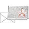 Cartes de Noël Sigel Rose Star, 10 pièces, enveloppe incluse, gaufrage argenté/à froid, carton brillant, DIN A6