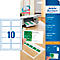 Cartes de visite Quick&Clean Technologie, 200 g, blanc, 250 étiquettes