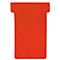 Cartes T Franken, pour tableau à fiches, taille 1, largeur tête 29 mm, largeur pied 17 mm, hauteur 47 mm, rouge