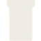 Cartes T Franken, pour tableau à fiches, taille 2, largeur tête 60 mm, largeur pied 48 mm, hauteur 84 mm, blanc crème