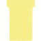 Cartes T Franken, pour tableau à fiches, taille 2, largeur tête 60 mm, largeur pied 48 mm, hauteur 84 mm, jaune
