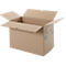 Carton de déménagement, 1 cannelure, jusqu'à 40 kg, champ d'inscription, poignées renforcées, L 500 x l 300 x H 340 mm, brun