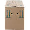 Carton de déménagement, 1 cannelure, jusqu'à 40 kg, champ d'inscription, poignées renforcées, L 500 x l 300 x H 340 mm, brun