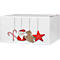 Cartons d'expédition Père Noël - L 406 x l. 306 x H 210 mm - blanc et brun - 20 pièces