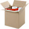 Cartons pliables et ondulés, 1 cannelure, 200 x 200 x 200 mm, brun