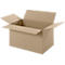 Cartons pliables et ondulés, 1 cannelure, 350 x 250 x 200 mm, brun