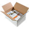 Cartons pliables et ondulés blancs, 1 cannelure, 200 x 150 x 100 mm