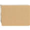 Boîte rectangulaire en carton brun avec du ruban adhésif blanc. Boîte vide.