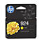 Cartouche d'encre jaune originale HP 924 dans un emballage noir avec motif floral.