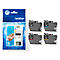 Cartouches d'encre originales Brother LC-421 CMYK, Mixpack, noir, cyan, magenta, jaune