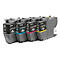 Cartouches d'encre originales Brother LC-421XL CMYK, Mixpack, noir, cyan, magenta, jaune
