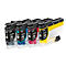 Cartouches d'encre originales Brother LC-424 CMYK, Mixpack, cyan, magenta, jaune, noir