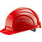 Casco de protección EuroGuard I/79 4-G, polietileno de alta presión, DIN EN 397, rojo, con correas de 4 puntos, ventilación