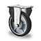 CASCOO Bokwiel P2G2, met wiel ø 160 mm x B 40 mm, velg van polypropyleen, loopvlak van elastomeer, grijs, kogelgelagerd, tot 200 kg