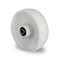 CASCOO inbouwwiel N0N0, met wiel ø 100 mm x B 36 mm, polyamide velg, polyamide loopvlak, naturel/wit, rollager, tot 150 kg