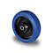 CASCOO inbouwwiel R4F1, met wiel ø 200 mm x B 46 mm, polyamide velg, elastisch loopvlak, blauw, rollager, tot 350 kg