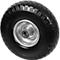 CASCOO Roue encastrée SPWK, avec ø de roue 260 mm x L 80 mm, jante en acier, bande de roulement en polyuréthane, noir, roulement à billes, jusqu'à 170 kg