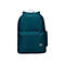 Dunkelblauer Rucksack mit Reißverschlusstasche und Case Logic Logo.