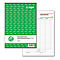 A green package of Sigel brand cash reports and a cash report sheet.