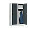 Casier scolaire, largeur de compartiment 400 mm, 2 compartiments, gris clair/anthracite