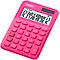 Casio tafelrekenmachine MS-20UC, 12-cijferig LC-display, werkt op zonne-energie/batterijen, roze