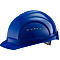 Casque de protection I/79 4-G EuroGuard, polyéthylène haute densité, format EN 397, bleu, avec ceinture 4 points, ventilation