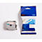 Cassette de ruban pour titreuses M K 232 Brother, 12 mm, blanc/rouge