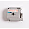 Cassette de ruban pour titreuses M K 232 Brother, 12 mm, blanc/rouge