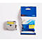 Cassette de ruban pour titreuses M K 631 Brother, 12 mm, jaune/noir