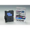 Cassette de ruban pour titreuses TX-221 Brother, 9 mm de largeur, blanc/noir