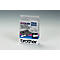 Cassette de ruban pour titreuses TX-221 Brother, 9 mm de largeur, blanc/noir
