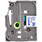 Cassette de ruban pour titreuses TZe-133 Brother, 12 mm de largeur, incolore/bleu