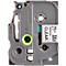 Cassette de ruban pour titreuses TZe-141 Brother, 18 mm de largeur, incolore/noir
