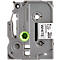 Cassette de ruban pour titreuses TZe-211 Brother, 6 mm de largeur, blanc/noir