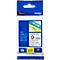 Cassette de ruban pour titreuses TZe-221 Brother, 9 mm de largeur, blanc/noir