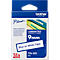 Cassette de ruban pour titreuses TZe-223 Brother, 9 mm de largeur, blanc/bleu