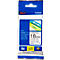 Cassette de ruban pour titreuses TZe-241 Brother, 18 mm de largeur, blanc/noir