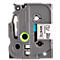 Cassette de ruban pour titreuses TZe-251 Brother, 24 mm, blanc/noir